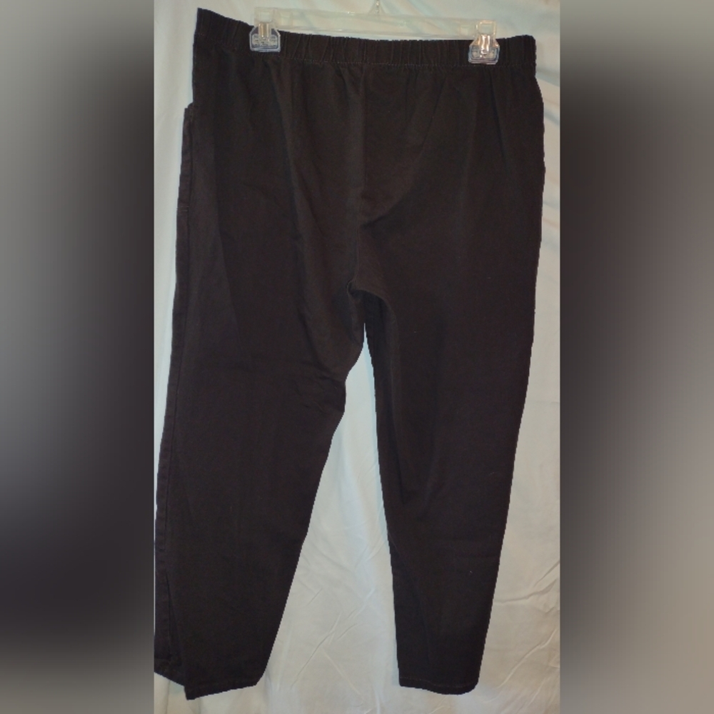 2pr. Women's Plus Size Pull On Stretch Woven Pants - Picture 5 of 10